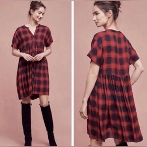 DONATED Anthropologie 11 1 TYLHO Mona plaid dress. Pockets. Like new. 5⭐️Seller